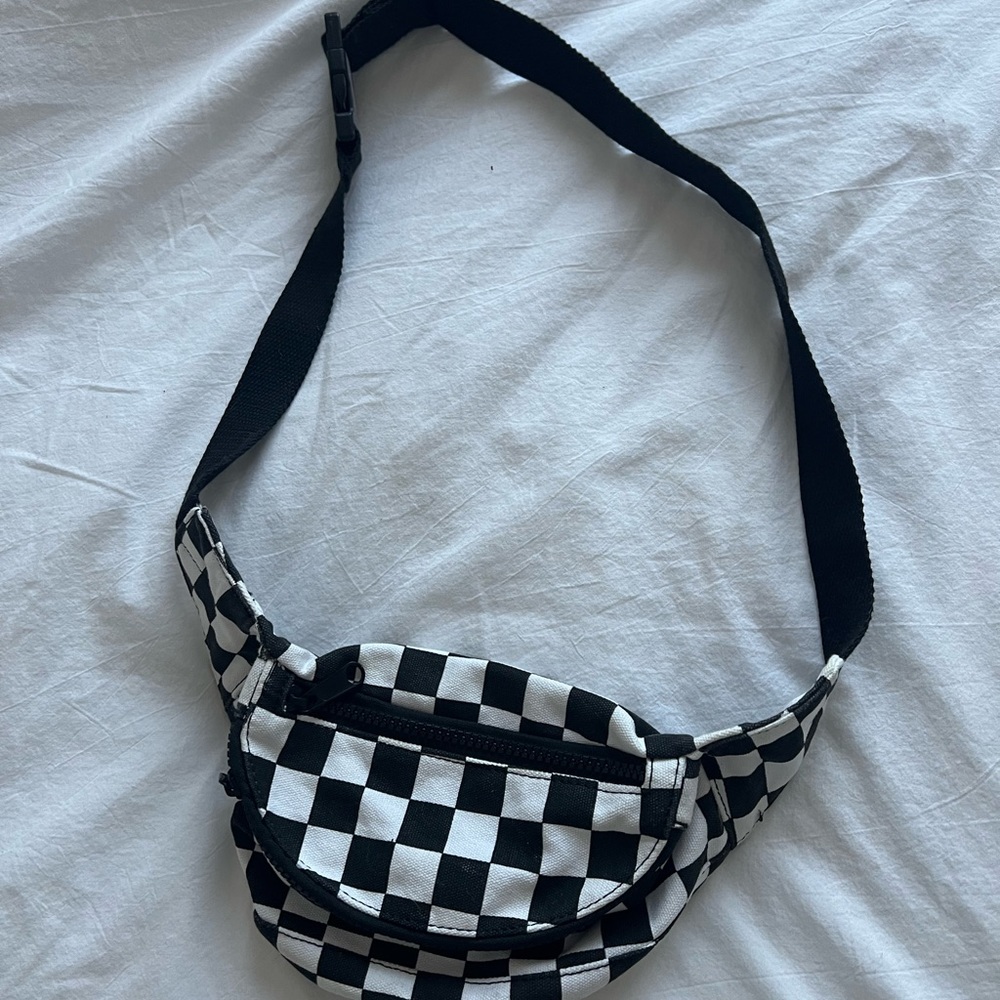 Zumiez Black & White CheckerBoard Crossbody Bag